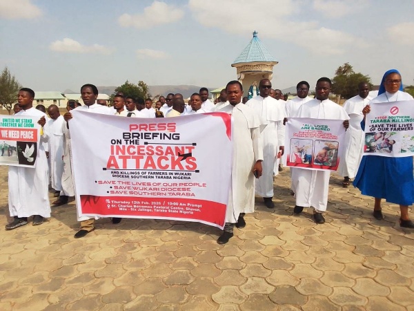 Catholics protest attacks, killings in southern Taraba