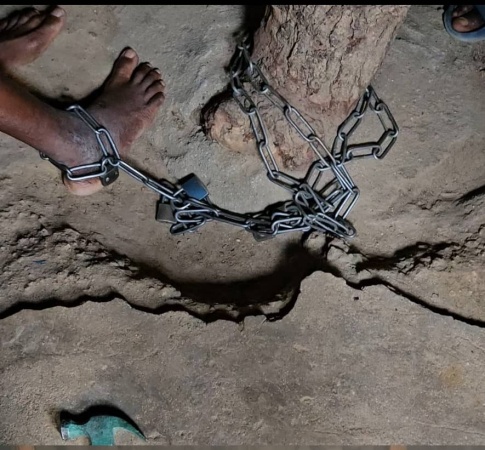 Police to the rescue as father chains son for 17 years