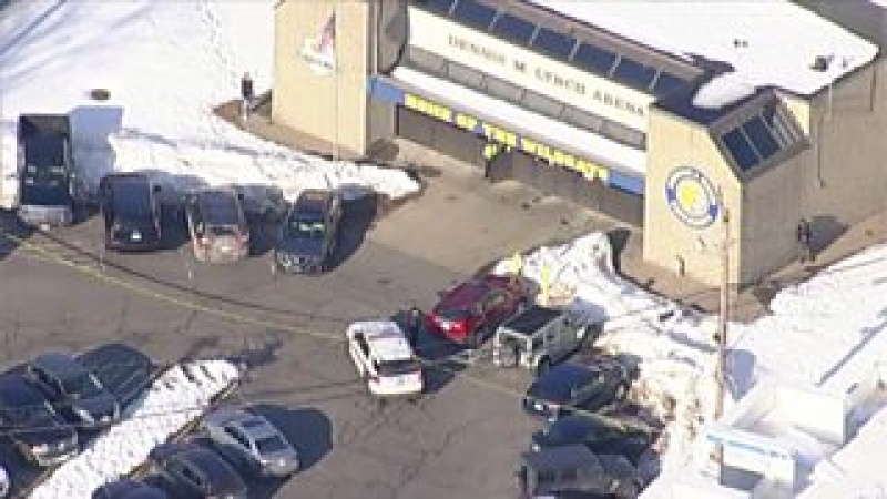 Suspect in Rhode Island ice hockey shooting killed ex-wife and son