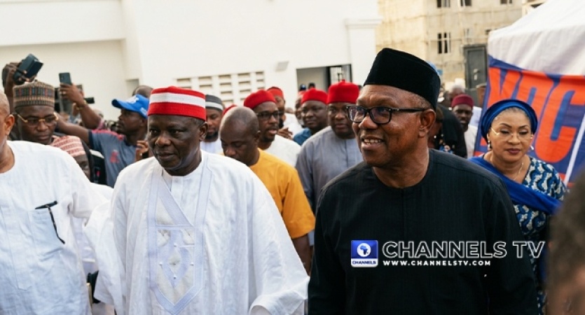 BREAKING: Obi, Kwankwaso arrive at NDC Secretariat, hosted by party leaders