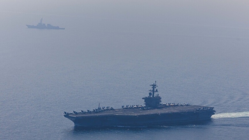 Iran says 2 missiles hit US navy vessel near Gulf of Oman, Washington denies