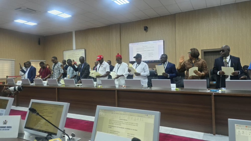 Soludo swears in 18 new commissioners, code names cabinet Team Solution 2.0