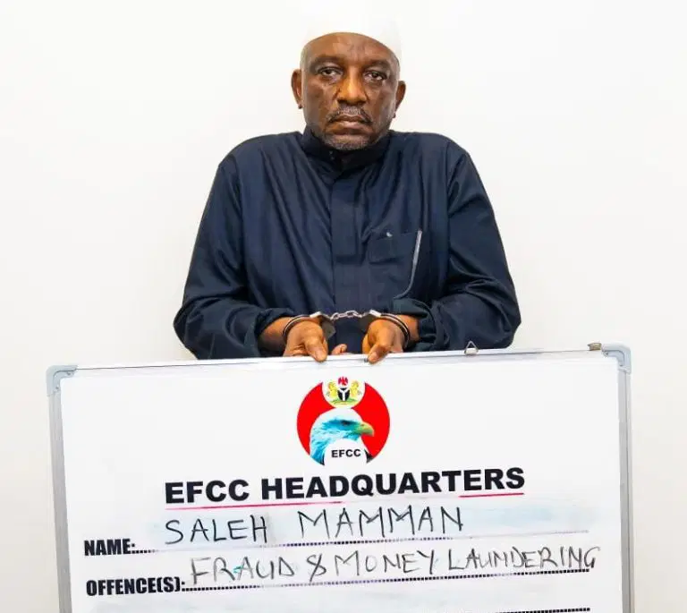 JUST IN: EFCC arrests convicted fugitive ex-minister, Saleh Mamman