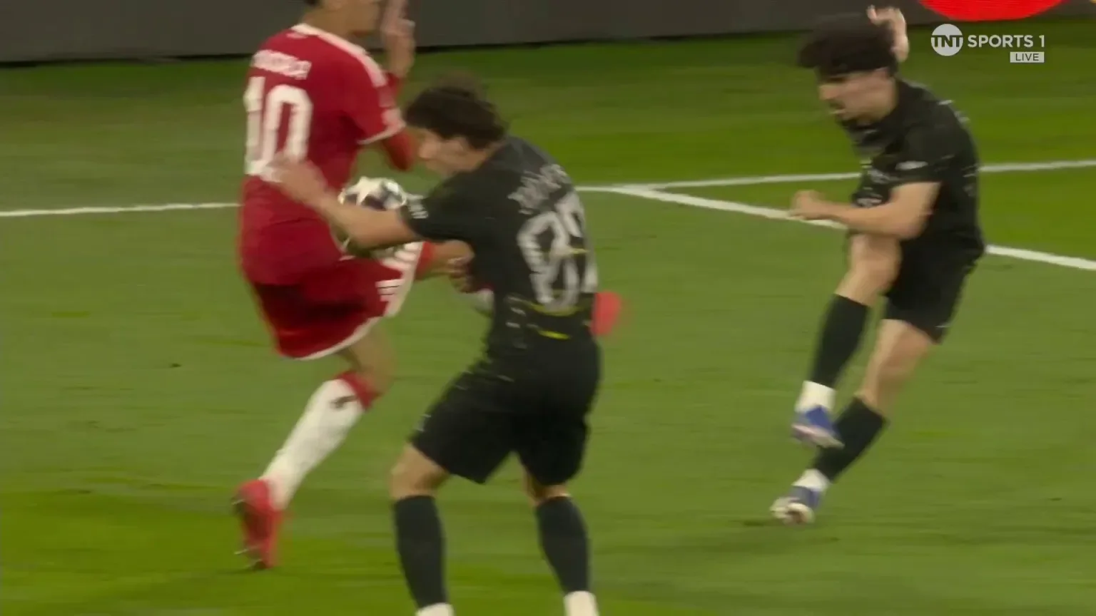 Why was Neves handball against Bayern not a penalty?