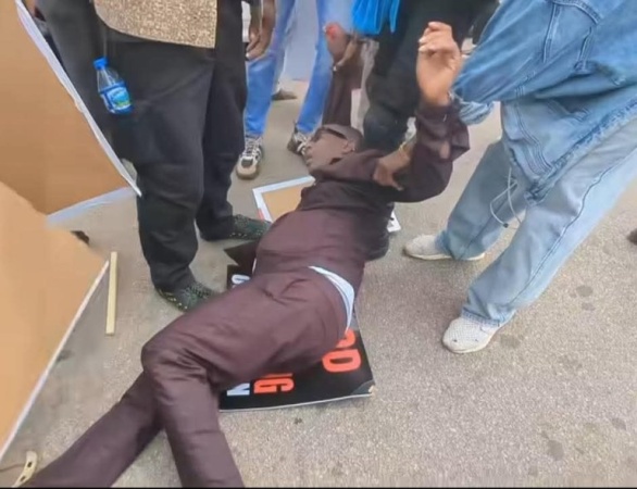 JUST IN: Sowore collapses during protest after alleged tear gas attack, rushed to hospital