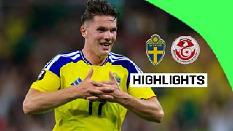 Isak and Gyokeres star as Sweden thrash Tunisia