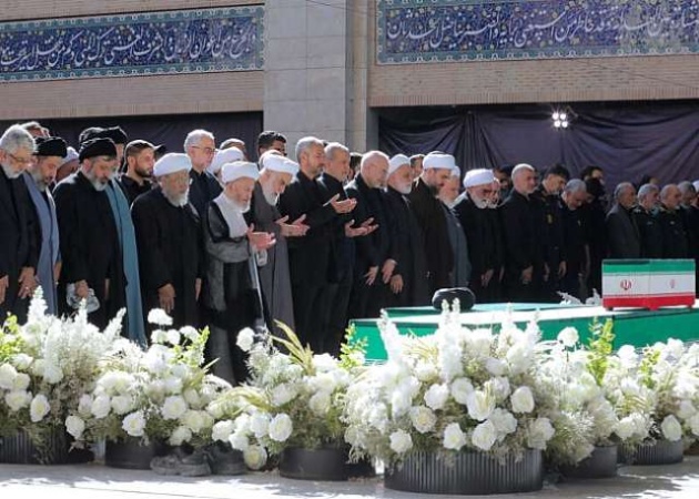 Three sons of Iran’s slain leader Khamenei appear at funeral, not his successor