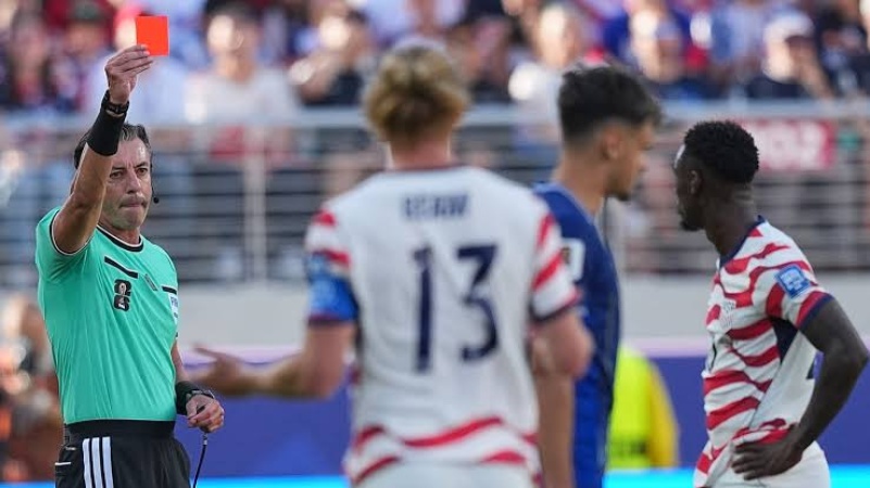 Red card system in disarray over Trump, Fifa and Balogun decision