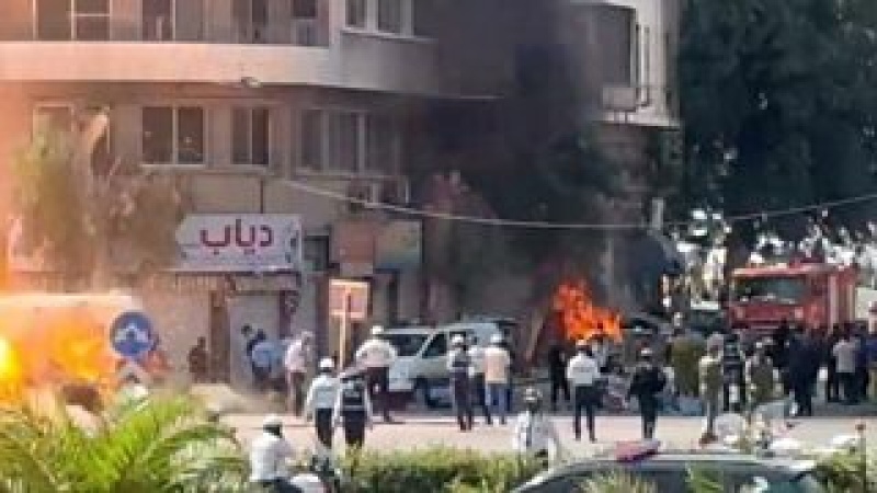 Explosions injure 18 in Damascus during Macron's visit