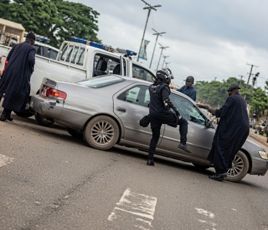 Commotion as vehicle rams into governor’s convoy, advance rider injured