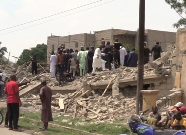 Four trapped, three rescued as two-storey building collapses in Kano