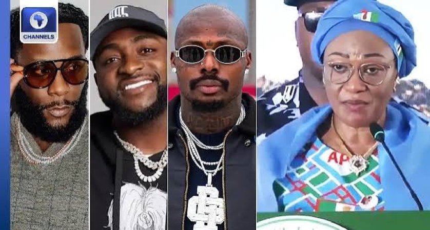 Oluremi Tinubu urges Burna Boy, Davido others to help poor Nigerians