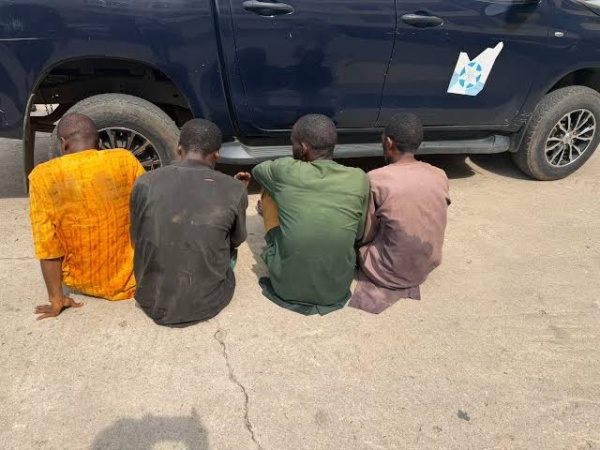 Four arrested for kidnapping, supplying drugs, ammunition to bandits In Abuja