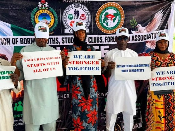 Protesters demand rescue of abducted Borno pupils