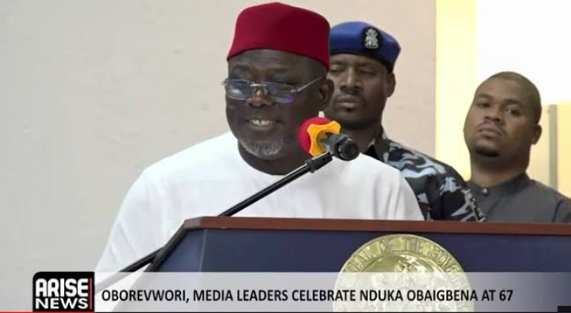Oborevwori, media leaders celebrate Nduka Obaigbena at 67, as THISWEEK marks 40 years