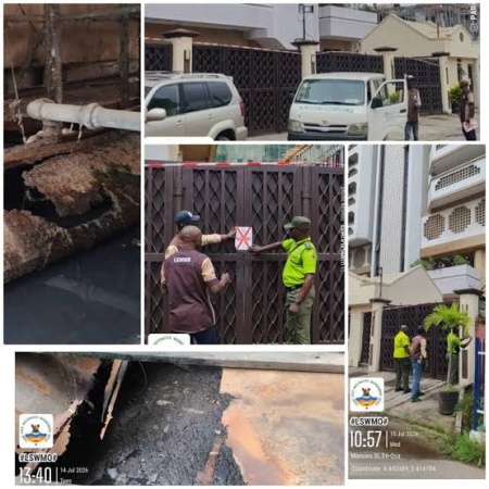 Lagos seals Ikoyi property over untreated sewage discharge
