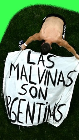 Argentina face action over Falklands banner