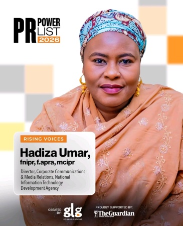 NITDA’s Director of Communications honoured in 2026 PR Power List; features on Glazia Magazine Cover