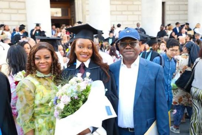 Wike’s daughter graduates with law degree from UK university