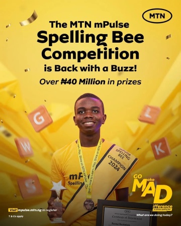 MTN stakes N40m for mPulse Spelling Bee, calls for entries