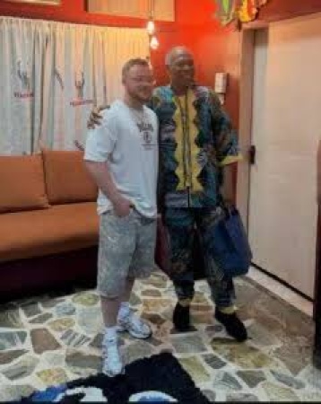 British singer Luca Zuccotti visits Afrika Shrine, celebrates Fela’s Afrobeats legacy