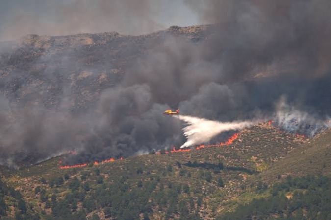 More than 200,000 people flee as wildfires tear through France and Spain