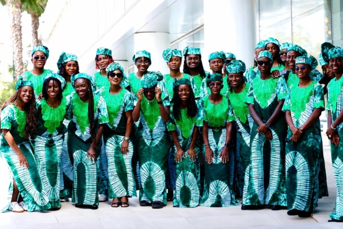 Super Falcons showcase Nigerian traditional attire in WAFCON photoshoot