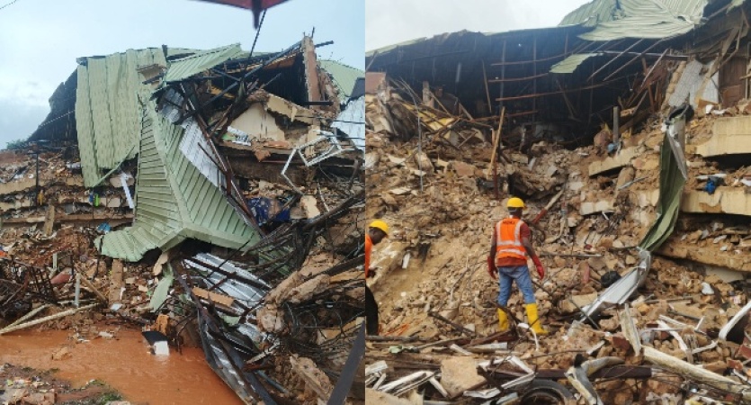 Building collapse: Joint security team begins rescue operations to save trapped occupants in Anambra 