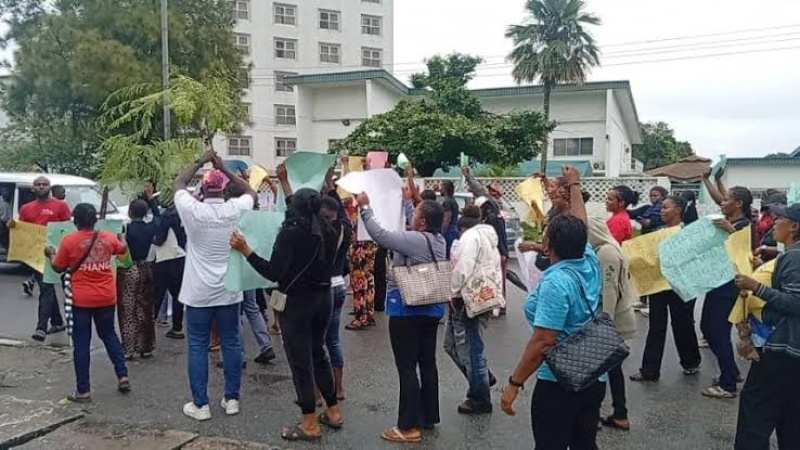 Cross River LG workers protest 11 months of unpaid salaries
