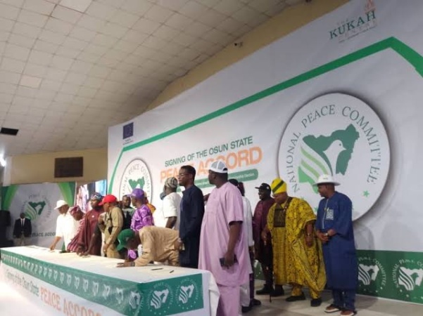 Osun 2026: Political parties seal accord for peaceful poll