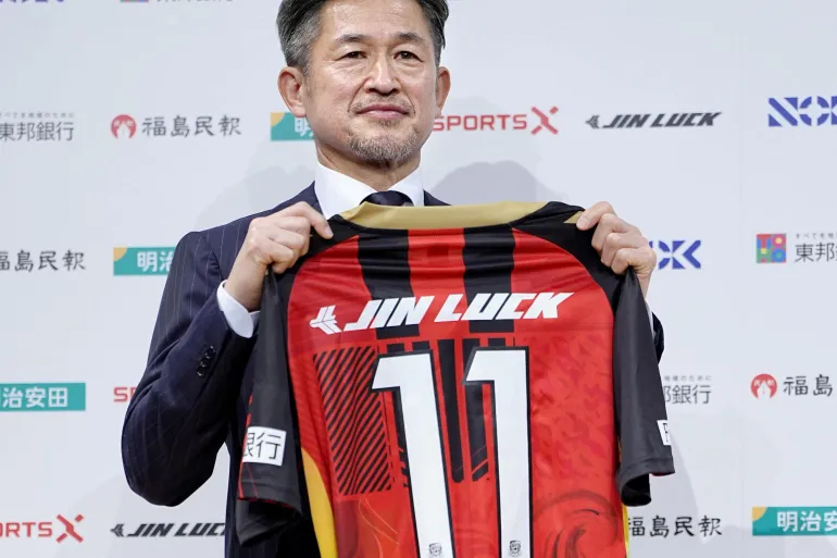 Japanese football legend ‘King Kazu’, 59, scores first goal in four years