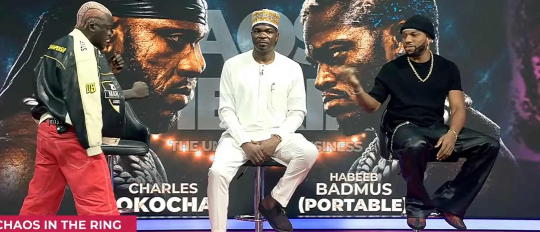 Okocha, Portable set for chaos in the ring clash today