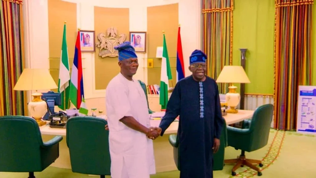 2027: Tinubu asks Folarin to unite feuding Oyo APC chieftains