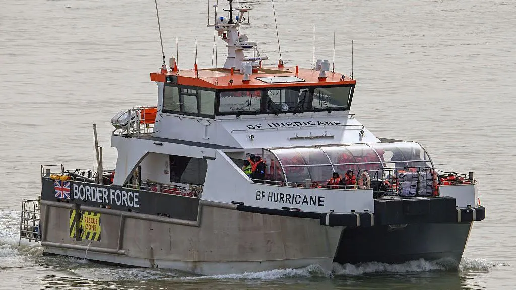 More than 150 migrants rescued after boat catches fire in Channel