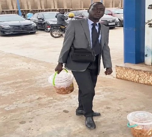 Banker who became ponmo hawker after losing his job opens up