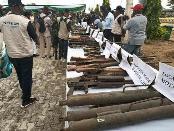 FG destroys 2,809 illicit arms, vows tougher action against traffickers