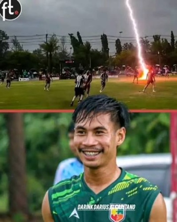 24-year-old footballer dies after lightning strikes pitch during match