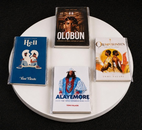 Talent, discipline, courage and remarkable creative productivity at play as Tomi unleashes 4 books within a relatively short period