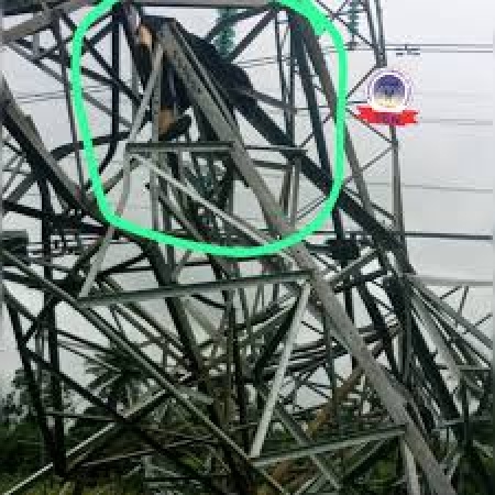 Vandal dies under collapsed 330kv transmission tower in Delta