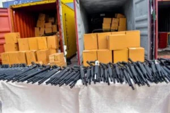 NCS uncovers 399 rifles in Tin Can port shipment