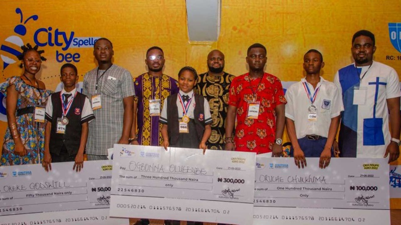 Anambra school awards scholarships to Spelling Bee winners