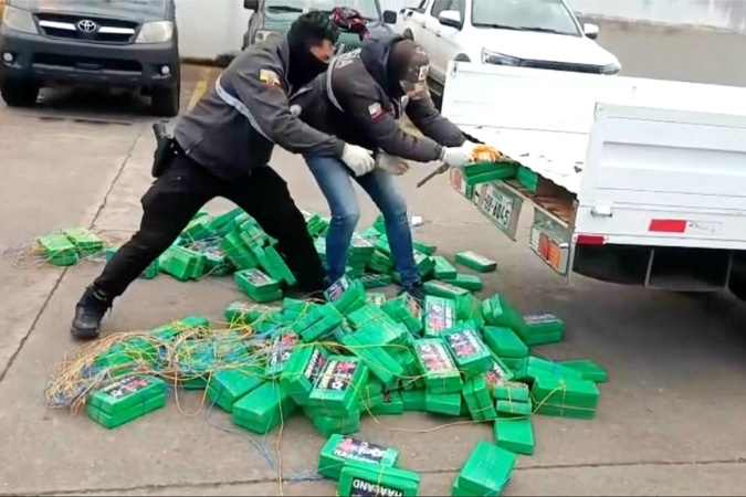 Erling Haaland’s face plastered on cocaine bricks