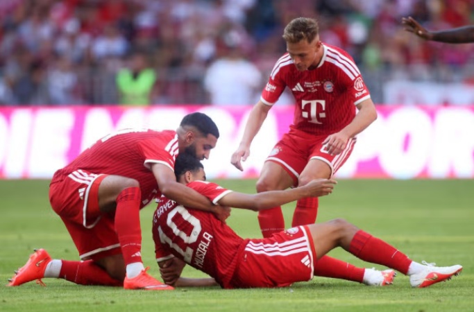 Bayern Munich give update on Jamal Musiala after forward's horrifying collapse in friendly