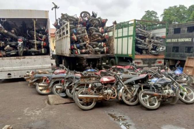 Lagos task force nabs okada riders for alleged assault on security operatives