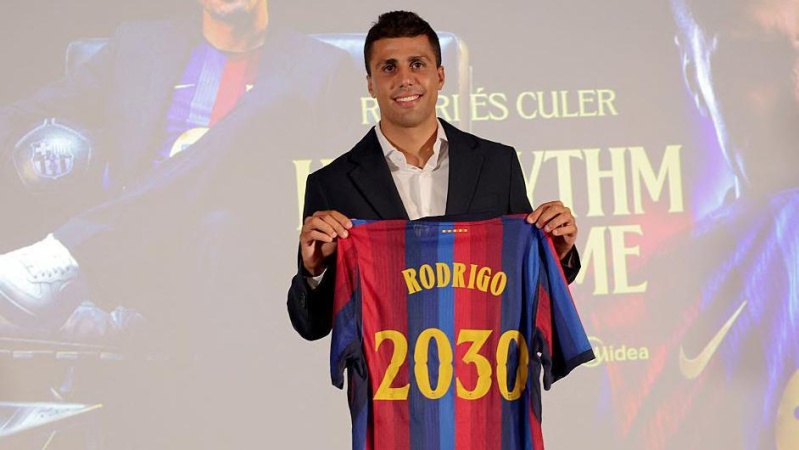 Rodri ready for 'excitement again' after Barca complete £65m deal
