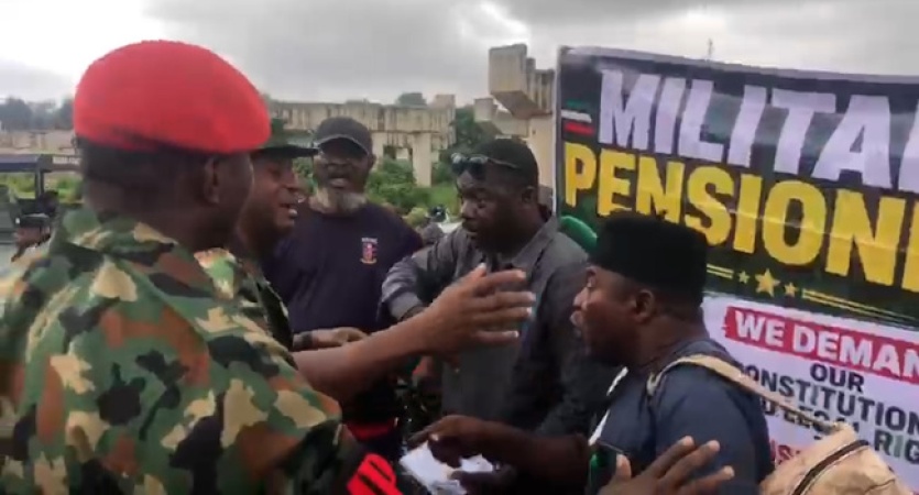 Security Beefed Up At Defense Ministry As Military Veterans Stage Protest