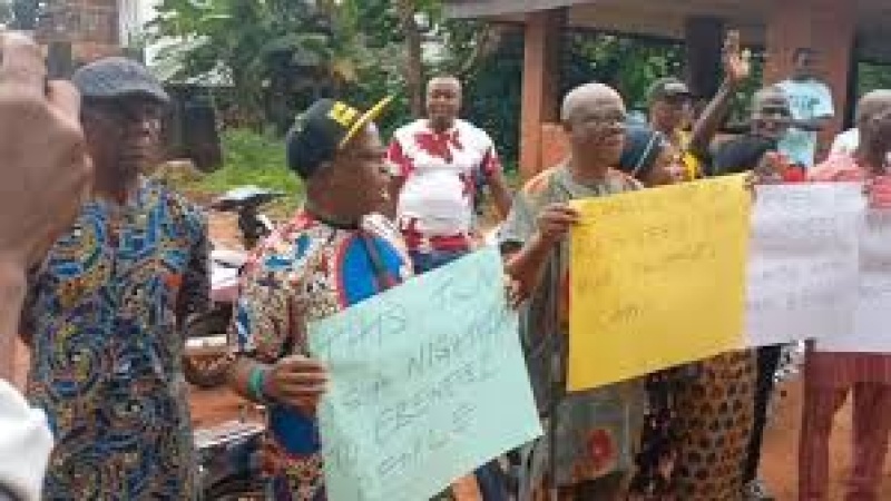 Anambra community protests alleged demolition of ancestral homes for TCN project