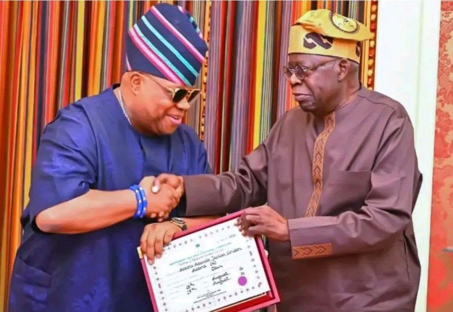 Adeleke to Tinubu: Thank you for giving us a free Osun poll