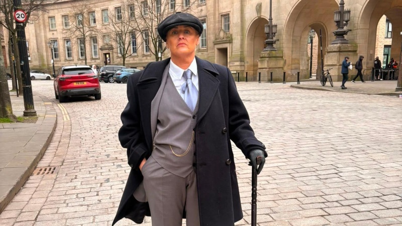 Woman wears fancy dress every day for a year