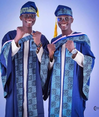 Meet Lagos Island twins who graduated with first class, best students award from LASU